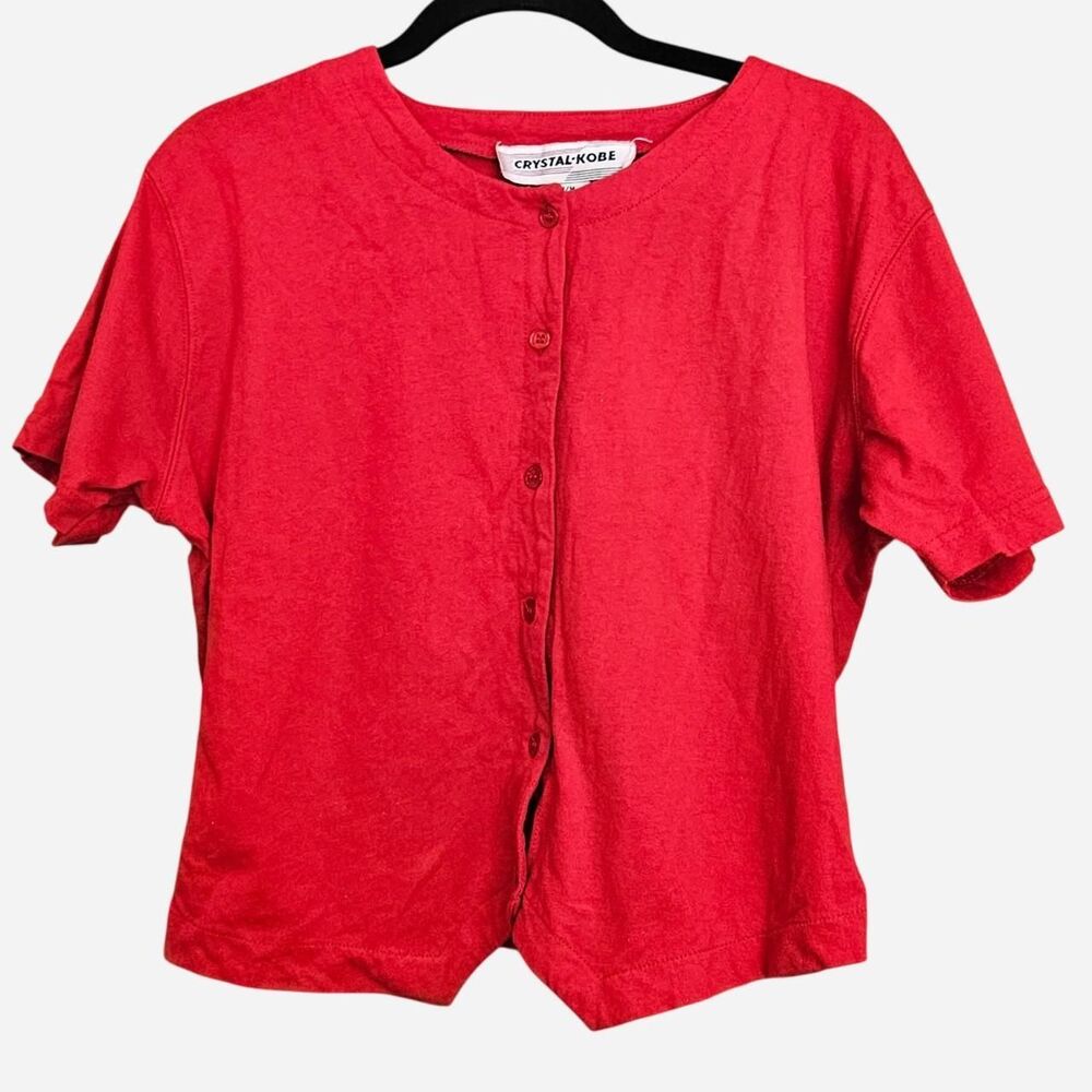 vintage twee indie red shirt cardigan